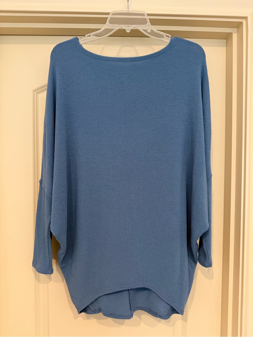 Willows Sky Blue Knit light weight sweater with Center Seam